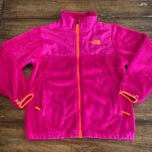 North Face Fuzzy Hot Pink Jacket